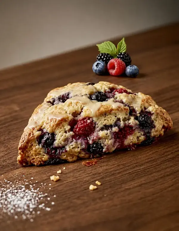 Mixed berries scone